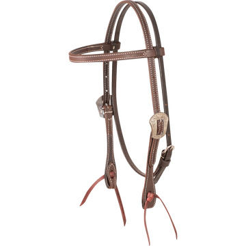 Martin Saddlery Browband Headstall with Laramie Buckle Latigo Ties